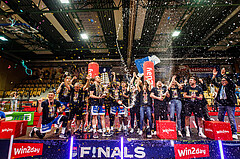 Basketball, win2day Basketball Superliga 2023/24, Finale Spiel 3, UBSC Graz, Oberwart Gunners, Meister 2023/24 Unger Steel Gunners Oberwart