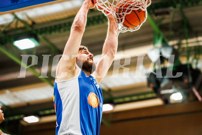 Basketball, win2day Basketball Superliga 2023/24, Finale Spiel 3, UBSC Graz, Oberwart Gunners, Daniel Köppel (14)