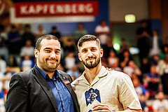 Basketball, win2day Basketball Superliga 2023/24, Finale Spiel 3, UBSC Graz, Oberwart Gunners, MVAP Daniel Friedrich