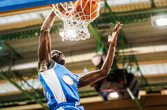 Basketball, win2day Basketball Superliga 2023/24, Finale Spiel 3, UBSC Graz, Oberwart Gunners, Shaquille Rombley (5)