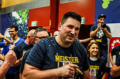 Basketball, win2day Basketball Superliga 2023/24, Finale Spiel 3, UBSC Graz, Oberwart Gunners, Celebrations