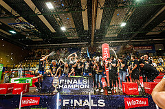 Basketball, win2day Basketball Superliga 2023/24, Finale Spiel 3, UBSC Graz, Oberwart Gunners, Meister 2023/24 Unger Steel Gunners Oberwart