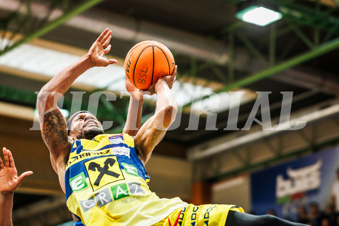 Basketball, win2day Basketball Superliga 2023/24, Finale Spiel 3, UBSC Graz, Oberwart Gunners, Jeremy Smith (4)