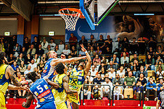 Basketball, win2day Basketball Superliga 2023/24, Finale Spiel 3, UBSC Graz, Oberwart Gunners, Zachery Deshon Cooks (3)