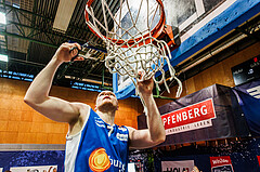 Basketball, win2day Basketball Superliga 2023/24, Finale Spiel 3, UBSC Graz, Oberwart Gunners, Celebrations