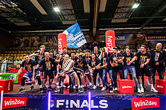 Basketball, win2day Basketball Superliga 2023/24, Finale Spiel 3, UBSC Graz, Oberwart Gunners, Meister 2023/24 Unger Steel Gunners Oberwart