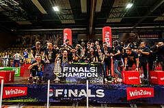 Basketball, win2day Basketball Superliga 2023/24, Finale Spiel 3, UBSC Graz, Oberwart Gunners, Meister 2023/24 Unger Steel Gunners Oberwart