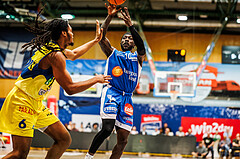 Basketball, win2day Basketball Superliga 2023/24, Finale Spiel 3, UBSC Graz, Oberwart Gunners, Munis Tutu (10)