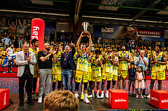 Basketball, win2day Basketball Superliga 2023/24, Finale Spiel 3, UBSC Graz, Oberwart Gunners, Vizemeister UBSC Graz