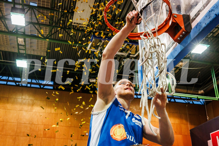 Basketball, win2day Basketball Superliga 2023/24, Finale Spiel 3, UBSC Graz, Oberwart Gunners, Celebrations