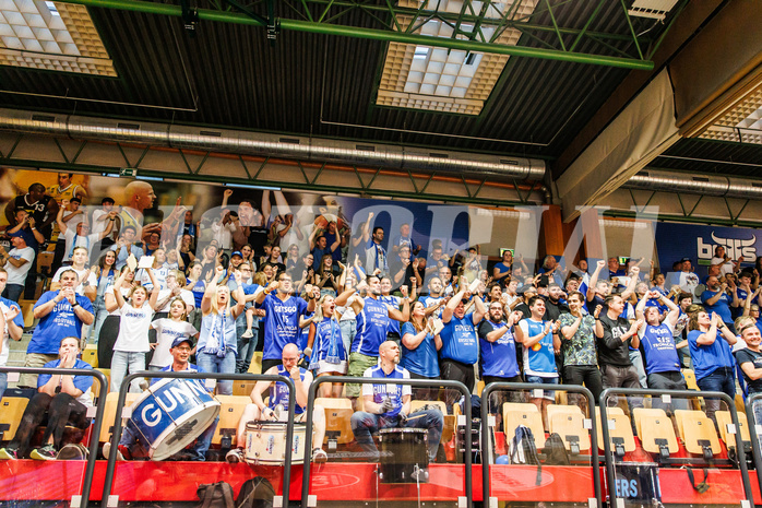 Basketball, win2day Basketball Superliga 2023/24, Finale Spiel 3, UBSC Graz, Oberwart Gunners, Celebrations