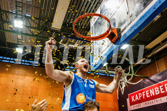 Basketball, win2day Basketball Superliga 2023/24, Finale Spiel 3, UBSC Graz, Oberwart Gunners, Celebrations