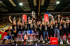 Basketball, win2day Basketball Superliga 2023/24, Finale Spiel 3, UBSC Graz, Oberwart Gunners, Meister 2023/24 Unger Steel Gunners Oberwart
