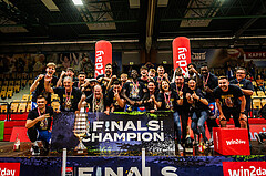 Basketball, win2day Basketball Superliga 2023/24, Finale Spiel 3, UBSC Graz, Oberwart Gunners, Meister 2023/24 Unger Steel Gunners Oberwart