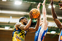 Basketball, win2day Basketball Superliga 2023/24, Finale Spiel 3, UBSC Graz, Oberwart Gunners, Jeremy Smith (4)