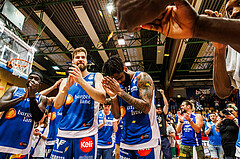 Basketball, win2day Basketball Superliga 2023/24, Finale Spiel 3, UBSC Graz, Oberwart Gunners, Celebrations