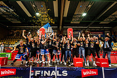 Basketball, win2day Basketball Superliga 2023/24, Finale Spiel 3, UBSC Graz, Oberwart Gunners, Meister 2023/24 Unger Steel Gunners Oberwart