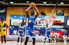 Basketball, win2day Basketball Superliga 2023/24, Finale Spiel 3, UBSC Graz, Oberwart Gunners, Shaquille Rombley (5)