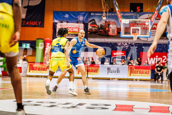Basketball, win2day Basketball Superliga 2023/24, Finale Spiel 3, UBSC Graz, Oberwart Gunners, Sebastian Käferle (7)