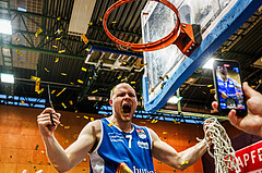 Basketball, win2day Basketball Superliga 2023/24, Finale Spiel 3, UBSC Graz, Oberwart Gunners, Celebrations