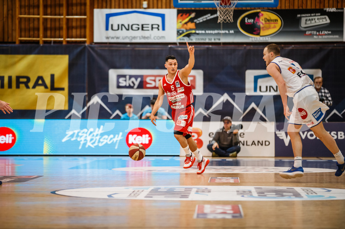 Basketball, Admiral Basketball Superliga 2019/20, Grunddurchgang 14.Runde, Oberwart Gunners, BC Vienna, Mustafa Hassan Zadeh (5)