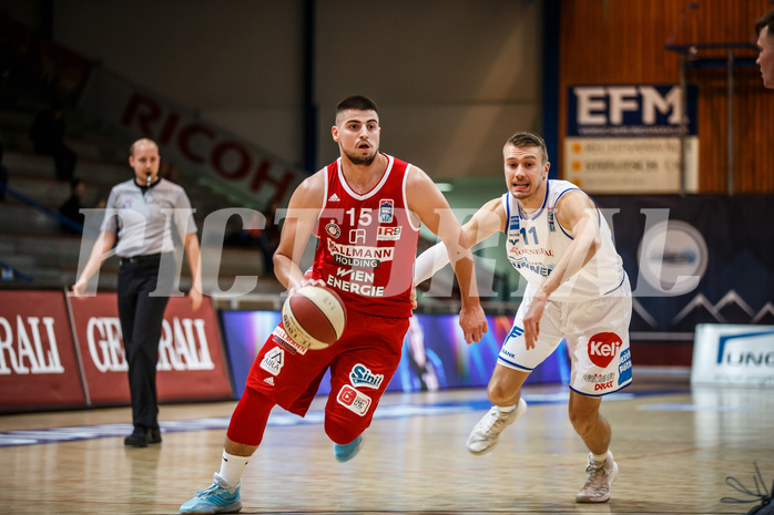 Basketball, Admiral Basketball Superliga 2019/20, Grunddurchgang 14.Runde, Oberwart Gunners, BC Vienna, Luka Gvozden (15)