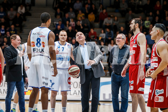 Basketball, Admiral Basketball Superliga 2019/20, Grunddurchgang 14.Runde, Oberwart Gunners, BC Vienna, Ehrenaufwurf