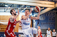 Basketball, Admiral Basketball Superliga 2019/20, Grunddurchgang 14.Runde, Oberwart Gunners, BC Vienna, Edi Patekar (9)