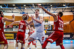 Basketball, Admiral Basketball Superliga 2019/20, Grunddurchgang 14.Runde, Oberwart Gunners, BC Vienna, Maximilian Schuecker (14)