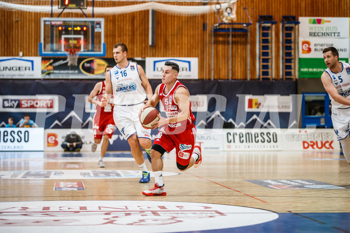 Basketball, Admiral Basketball Superliga 2019/20, Grunddurchgang 14.Runde, Oberwart Gunners, BC Vienna, Mustafa Hassan Zadeh (5)