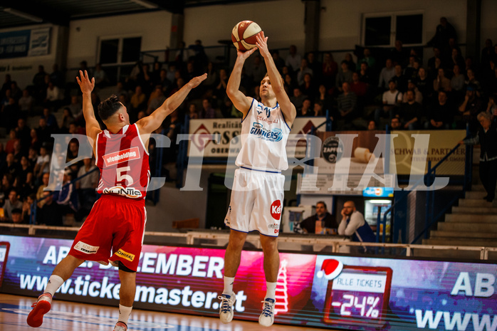 Basketball, Admiral Basketball Superliga 2019/20, Grunddurchgang 14.Runde, Oberwart Gunners, BC Vienna, Georg Wolf (10)
