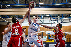 Basketball, Admiral Basketball Superliga 2019/20, Grunddurchgang 14.Runde, Oberwart Gunners, BC Vienna, Maximilian Schuecker (14)
