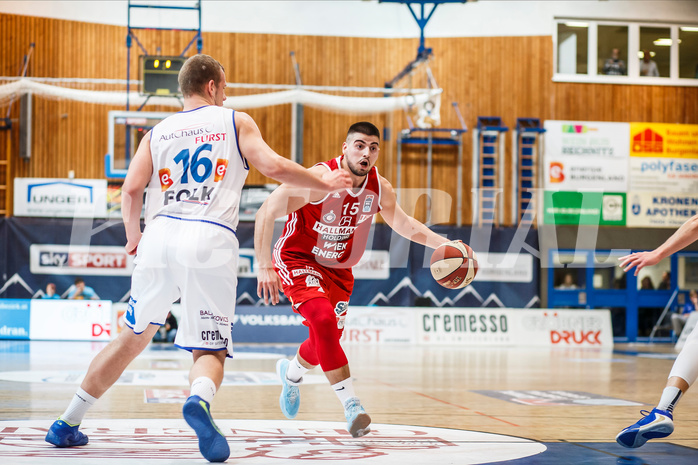 Basketball, Admiral Basketball Superliga 2019/20, Grunddurchgang 14.Runde, Oberwart Gunners, BC Vienna, Luka Gvozden (15)