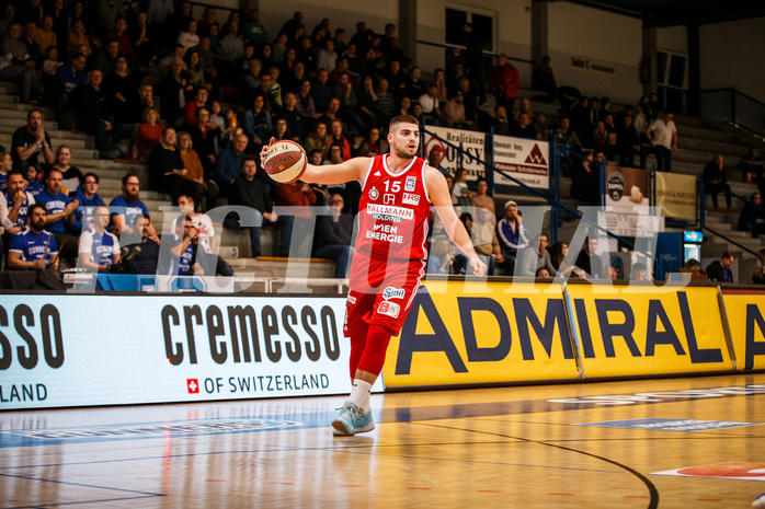Basketball, Admiral Basketball Superliga 2019/20, Grunddurchgang 14.Runde, Oberwart Gunners, BC Vienna, Luka Gvozden (15)