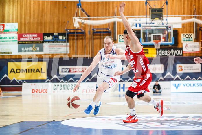 Basketball, Admiral Basketball Superliga 2019/20, Grunddurchgang 14.Runde, Oberwart Gunners, BC Vienna, Sebastian Käferle (7)