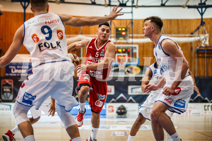 Basketball, Admiral Basketball Superliga 2019/20, Grunddurchgang 14.Runde, Oberwart Gunners, BC Vienna, Mustafa Hassan Zadeh (5)