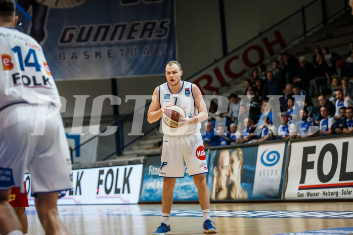 Basketball, Admiral Basketball Superliga 2019/20, Grunddurchgang 14.Runde, Oberwart Gunners, BC Vienna, Sebastian Käferle (7)