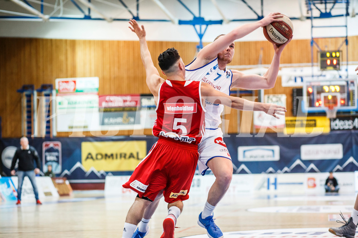 Basketball, Admiral Basketball Superliga 2019/20, Grunddurchgang 14.Runde, Oberwart Gunners, BC Vienna, Sebastian Käferle (7)