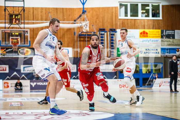 Basketball, Admiral Basketball Superliga 2019/20, Grunddurchgang 14.Runde, Oberwart Gunners, BC Vienna, Jason Detrick (19)