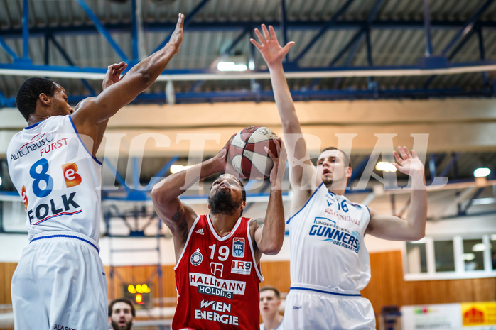 Basketball, Admiral Basketball Superliga 2019/20, Grunddurchgang 14.Runde, Oberwart Gunners, BC Vienna, Jason Detrick (19)