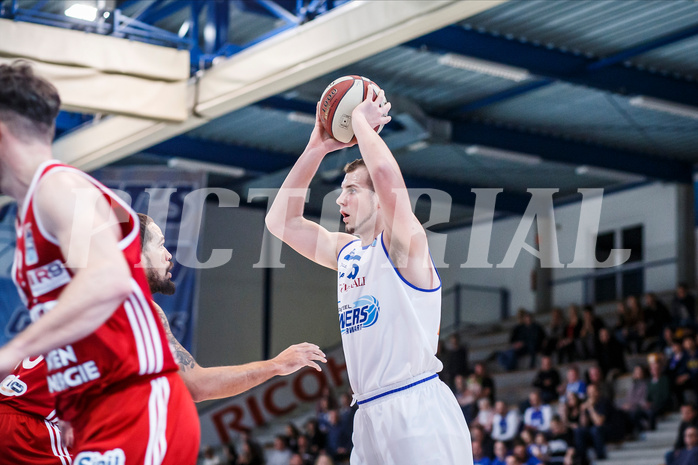 Basketball, Admiral Basketball Superliga 2019/20, Grunddurchgang 14.Runde, Oberwart Gunners, BC Vienna, Renato Poljak (16)