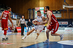Basketball, Admiral Basketball Superliga 2019/20, Grunddurchgang 14.Runde, Oberwart Gunners, BC Vienna, Saimon Sutt (11)