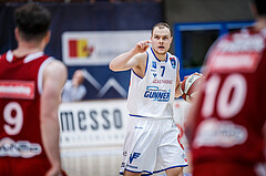 Basketball, Admiral Basketball Superliga 2019/20, Grunddurchgang 14.Runde, Oberwart Gunners, BC Vienna, Sebastian Käferle (7)
