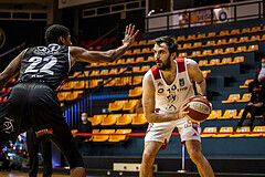 Basketball, bet-at-home Basketball Superliga 2020/21, Grunddurchgang 17.Runde, BC Vienna, Flyers Wels, Anton Shoutvin (10)