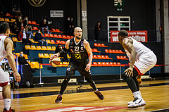 Basketball, bet-at-home Basketball Superliga 2020/21, Grunddurchgang 17.Runde, BC Vienna, Flyers Wels, Christian Von Fintel (27)