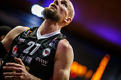 Basketball, bet-at-home Basketball Superliga 2020/21, Grunddurchgang 17.Runde, BC Vienna, Flyers Wels, Christian Von Fintel (27)