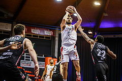 Basketball, bet-at-home Basketball Superliga 2020/21, Grunddurchgang 17.Runde, BC Vienna, Flyers Wels, Anton Shoutvin (10)