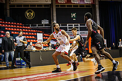 Basketball, bet-at-home Basketball Superliga 2020/21, Grunddurchgang 17.Runde, BC Vienna, Flyers Wels, Richaud Pack (4)