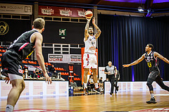 Basketball, bet-at-home Basketball Superliga 2020/21, Grunddurchgang 17.Runde, BC Vienna, Flyers Wels, Ivan Siriscevic (17)