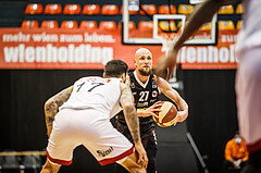 Basketball, bet-at-home Basketball Superliga 2020/21, Grunddurchgang 17.Runde, BC Vienna, Flyers Wels, Christian Von Fintel (27)